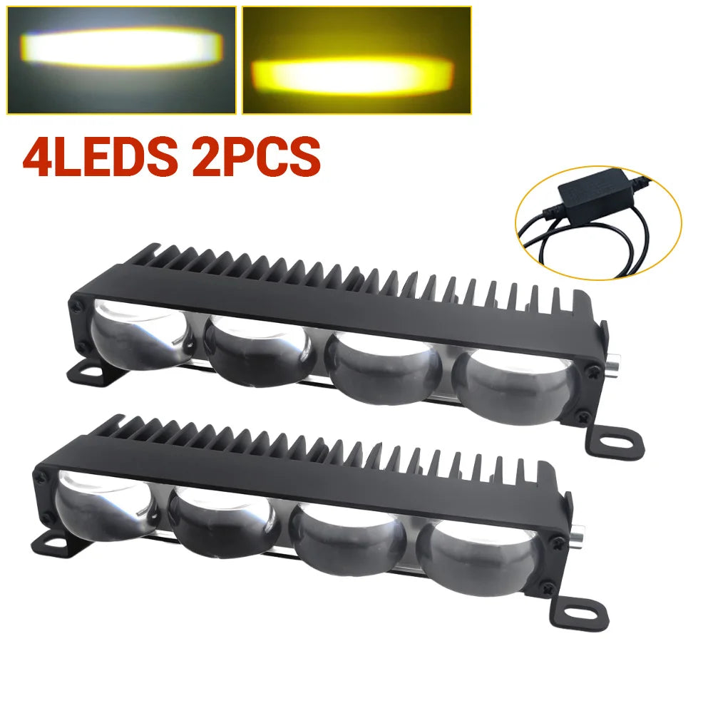 Grill Led Light for Car Led Bar Universal Driving Fog Fog Lights 4x4 Offroad Spotlights 12-36V Led Work Lights for Motorcycle