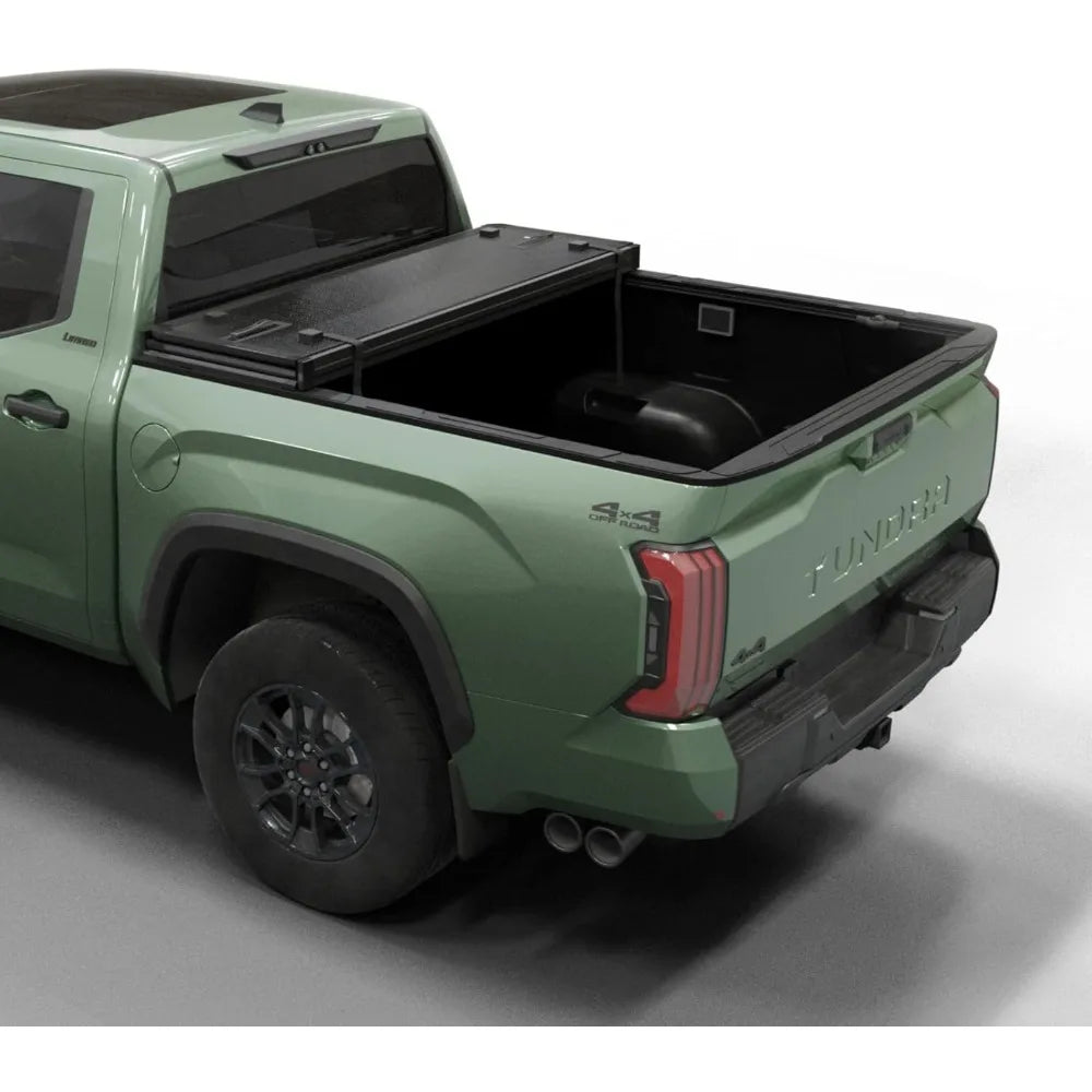 US Shipped  Folding Hard Truck Bed Tonneau Cover for 2022-2026 Tundra 5.6ft Bed with Rail System
