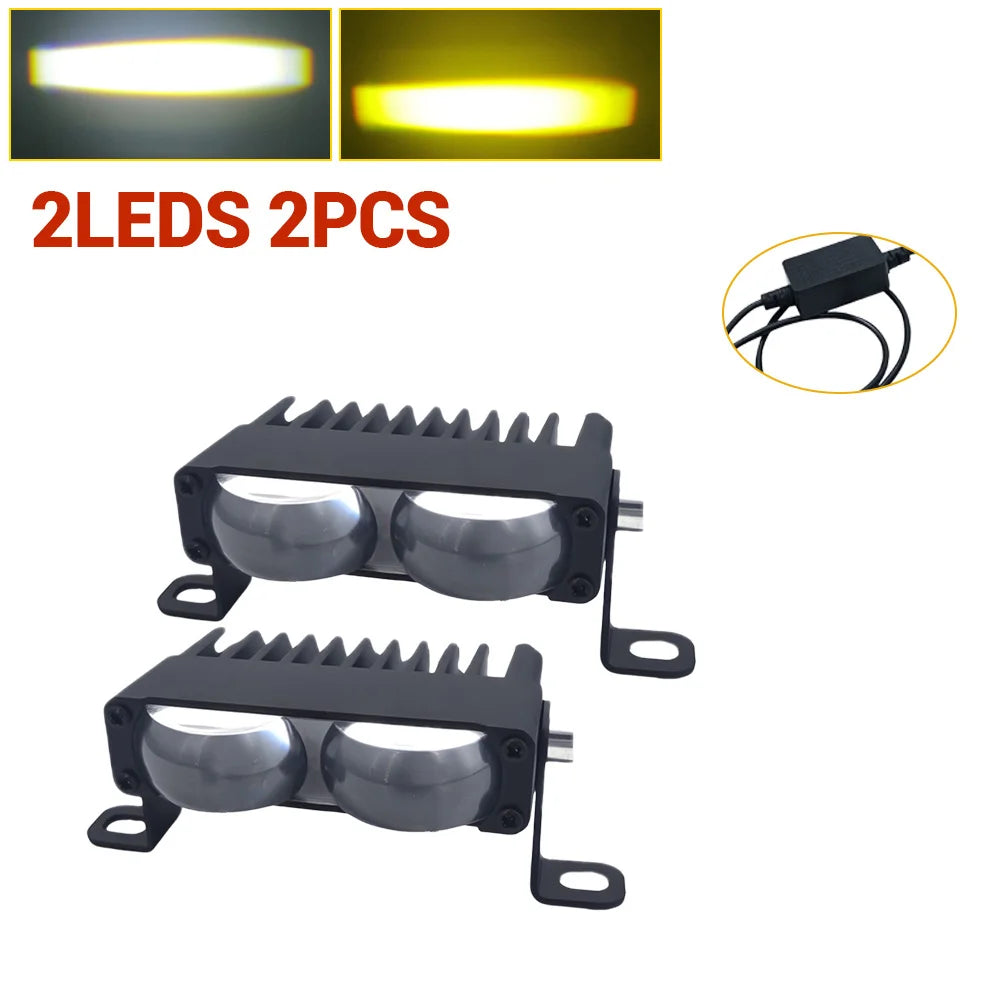 Grill Led Light for Car Led Bar Universal Driving Fog Fog Lights 4x4 Offroad Spotlights 12-36V Led Work Lights for Motorcycle