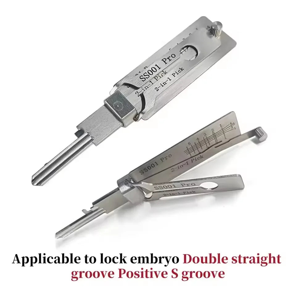 Professional Locksmith Lishi 2 in 1 Tool SC4 SC1 SS001 Pro SS002 Pro SS002R R52 KW1 KW5 Tools for Home Door Civil KEY