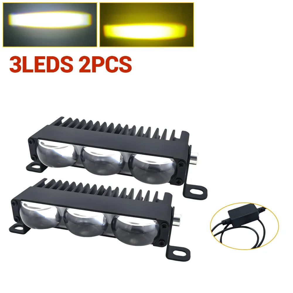 Grill Led Light for Car Led Bar Universal Driving Fog Fog Lights 4x4 Offroad Spotlights 12-36V Led Work Lights for Motorcycle