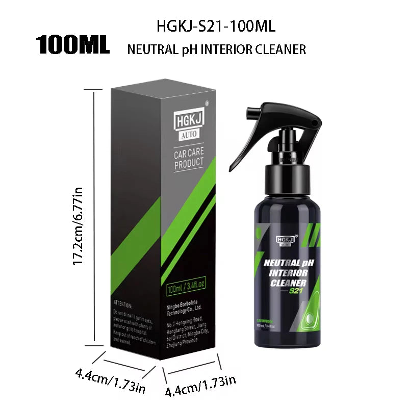 Car Interior Cleaner Agent Ceiling Cleaner Leather Flannel Woven Fabric Water Free Multipurpose Auto Dash Cleaning Tool HGKJ S21