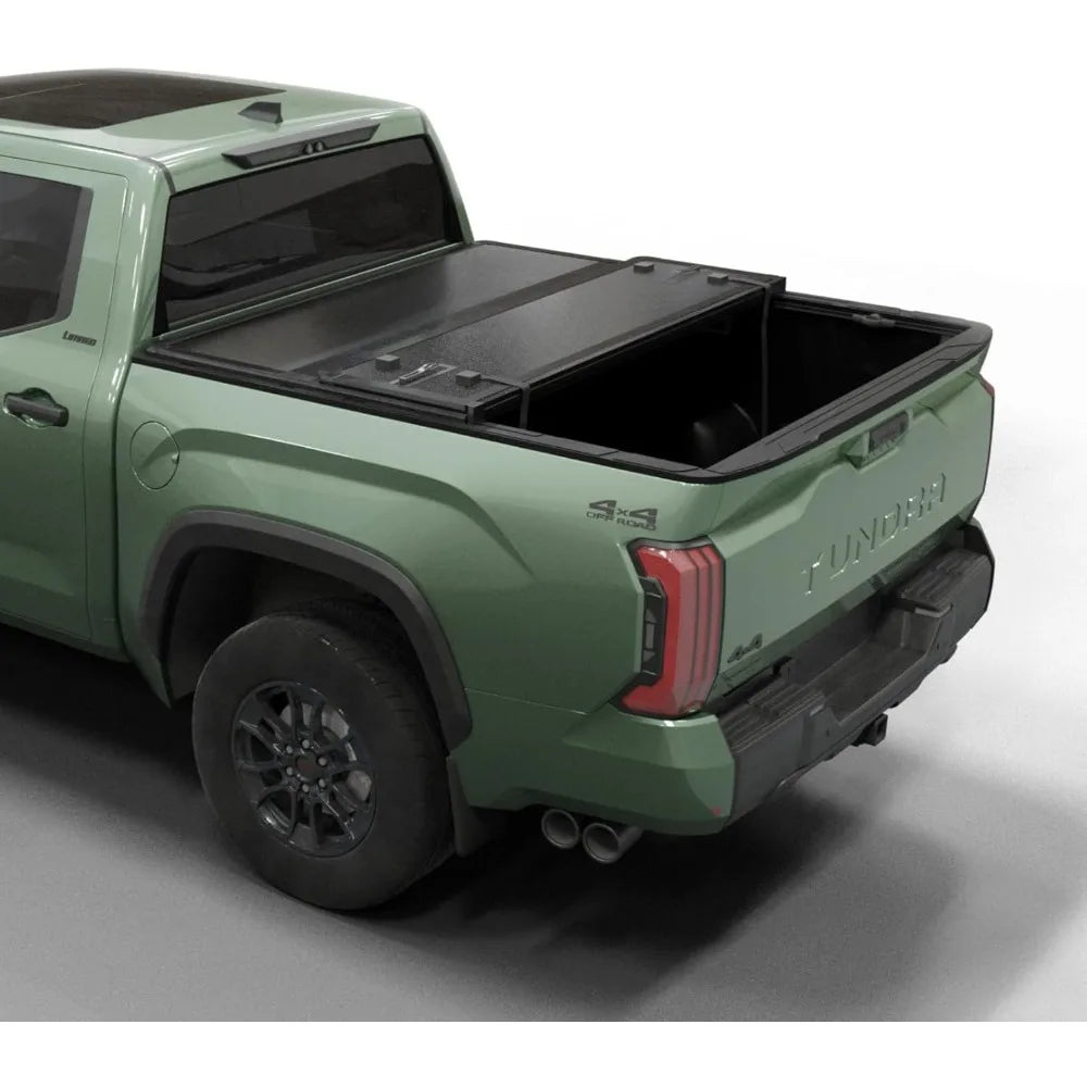 US Shipped  Folding Hard Truck Bed Tonneau Cover for 2022-2026 Tundra 5.6ft Bed with Rail System