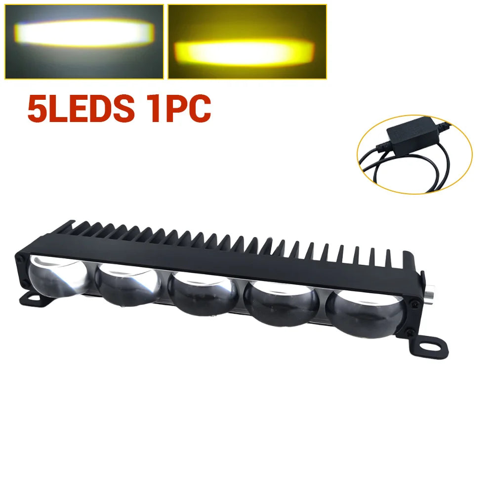 Grill Led Light for Car Led Bar Universal Driving Fog Fog Lights 4x4 Offroad Spotlights 12-36V Led Work Lights for Motorcycle