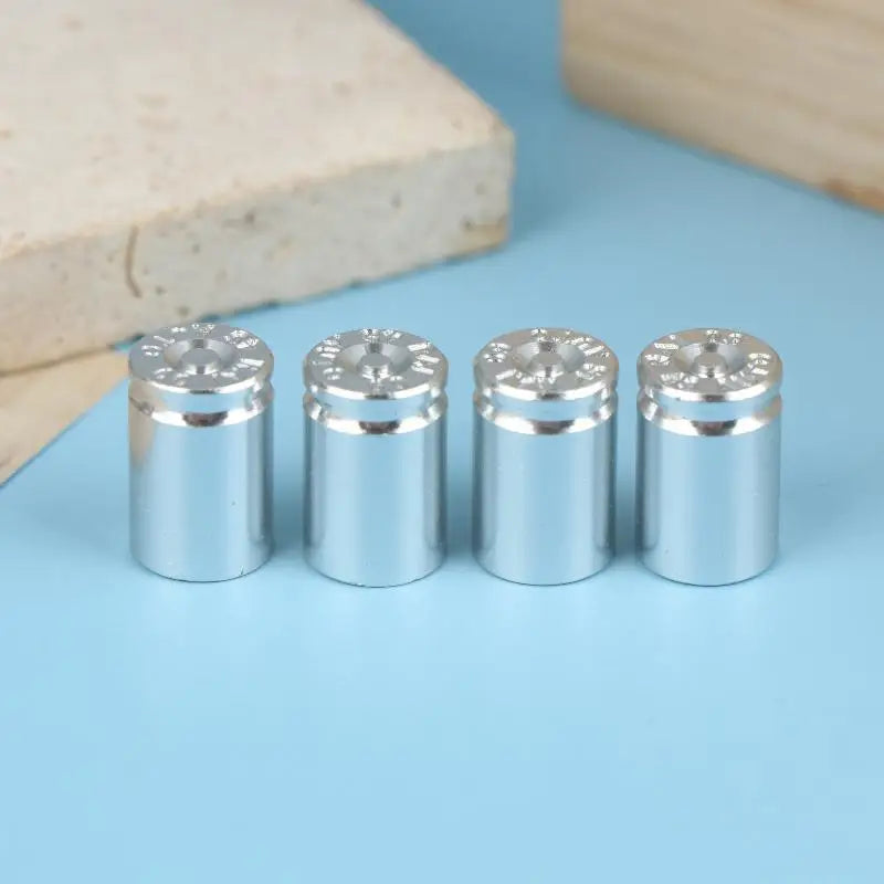 {Summer2} 4Pcs Bullet Shell Tire Valve Stem Caps Aluminum Alloy Car Air Stem Cap For Cars SUV Trucks Bikes Motorcycles Bicycles