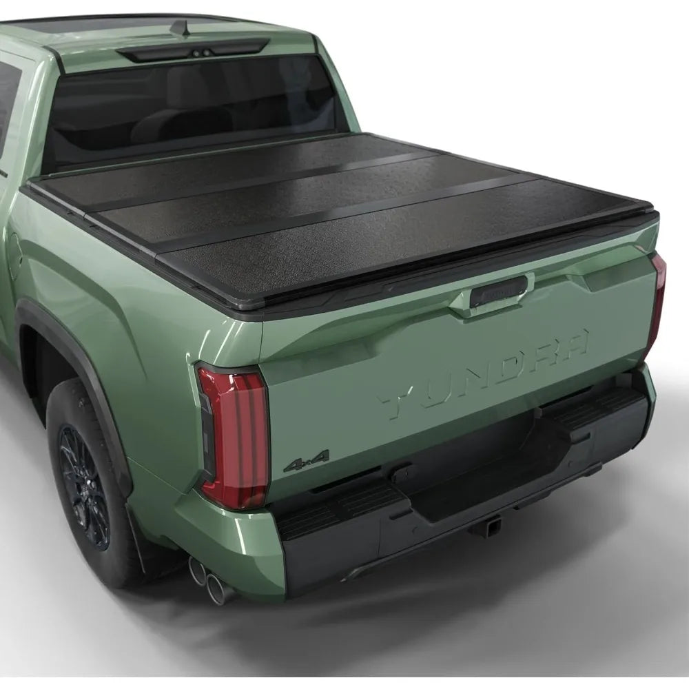 US Shipped  Folding Hard Truck Bed Tonneau Cover for 2022-2026 Tundra 5.6ft Bed with Rail System