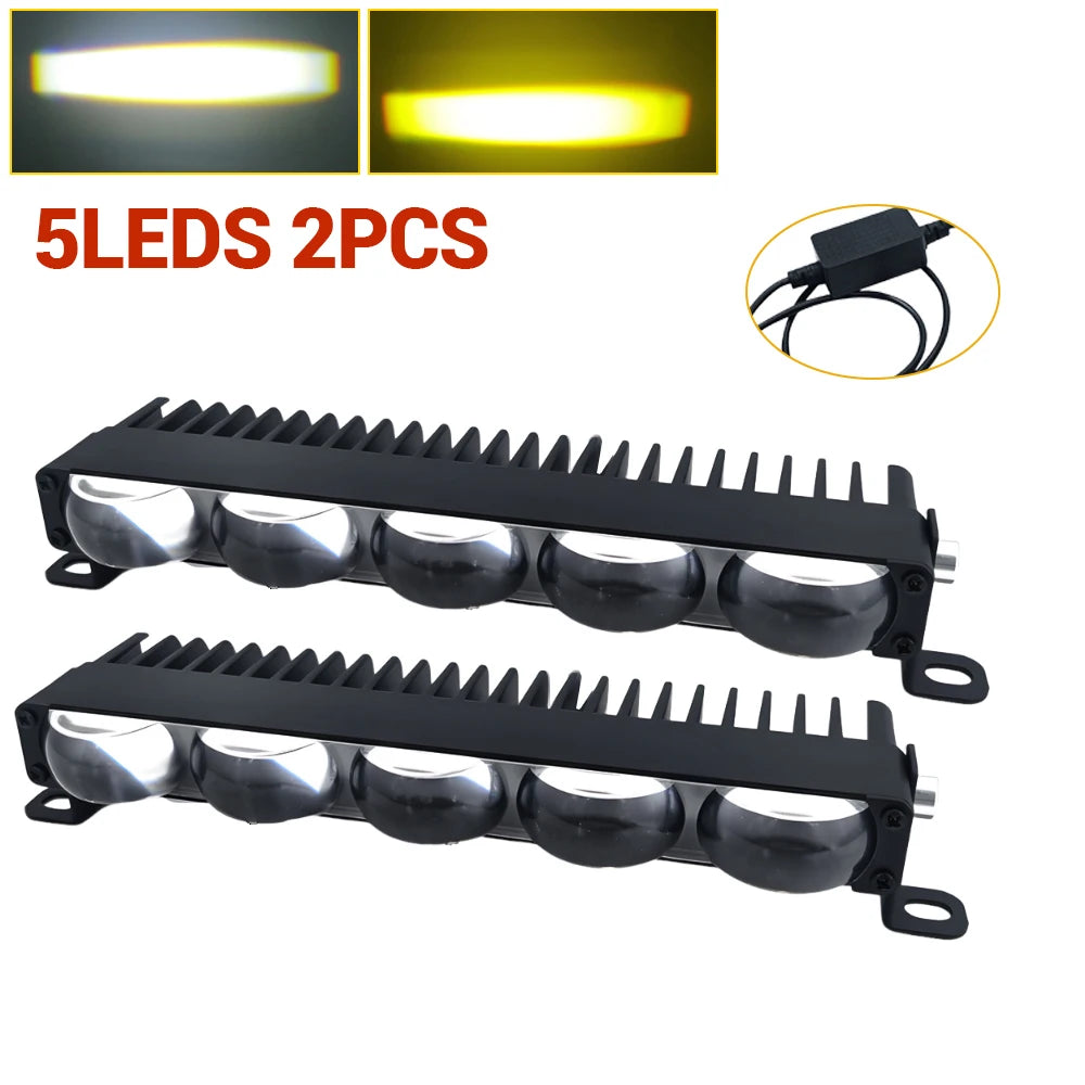 Grill Led Light for Car Led Bar Universal Driving Fog Fog Lights 4x4 Offroad Spotlights 12-36V Led Work Lights for Motorcycle