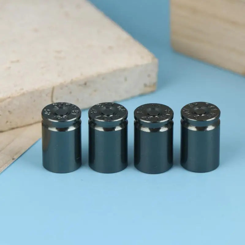 {Summer2} 4Pcs Bullet Shell Tire Valve Stem Caps Aluminum Alloy Car Air Stem Cap For Cars SUV Trucks Bikes Motorcycles Bicycles